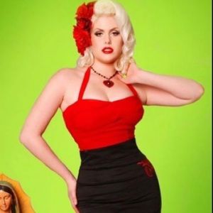 Dixiefried Red Glamour Girl Top